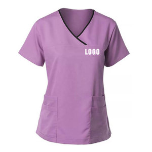 Conjuntos de uniformes médicos para enfermería de mujer 2026, de manga larga, ecológicos, ligeros, de tejido jersey, con tecnología de detección de agujas y fusión sin costuras, para uso hospitalario - Product Image 4