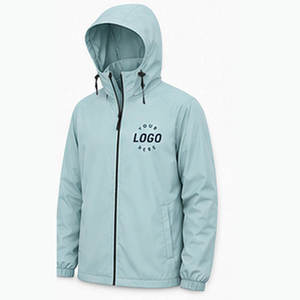 Custom Lightweight Hooded Waterproof Windbreaker Jacket <b>Men</b> Windproof Outdoor <b>Rain</b> <b>Coat</b> OEM ODM Private Label Manufacturer - Product Image 1