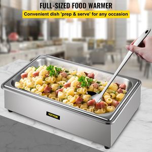 Scaldavivande Elettrico Professionale in Acciaio Inossidabile Bain Marie da 9,5 Litri, Scaldaspezie a Vapore a 1 Vasca di Grandi Dimensioni - Product Image 2