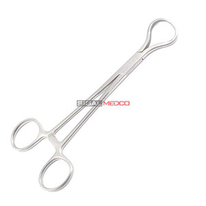 Pinzas para Sujetar Huesos de 7 Pulgadas con Mandíbula Dentada, Instrumento Quirúrgico Ortopédico de Acero Inoxidable, Manual, Reutilizable, de Precisión - Product Image 2