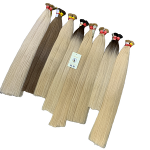 Alta calidad Remy Virgen cutícula alineada Natural recto Ombre Rubio y platino a granel cabello humano ruso - Product Image 1