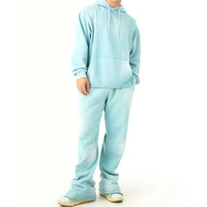 Conjunto Deportivo Casual para Hombre con Estampado Lavado al Ácido, Sudadera con Capucha y Pantalones de Chándal de Alta Calidad - Product Image 1