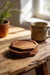 Posavasos de Madera de Diseño Moderno Hechos a Mano de Alta Calidad al Mejor Precio, Ecológicos, ARIF HANDICRAFT para Decoración del Hogar, Hechos en India - Product Image 6