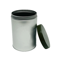 Diseño de moda Contenedor de almacenamiento de estaño personalizado Cilindro Caja de metal Embalaje Tapa de tornillo Lata de aluminio para alimentos