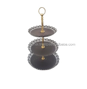 โต๊ะของหวานงานแต่งงาน,ที่ตั้งเค้กสีทองอุปกรณ์ประกอบฉากโต๊ะงานแต่งงานที่สร้างสรรค์จานเค้กแนวเรโทรแท่นวางของหวาน - Product Image 4