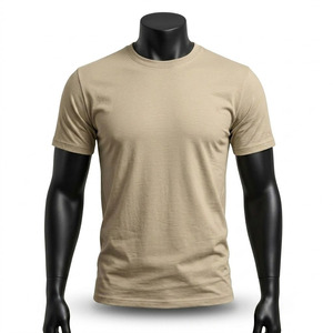 T-shirts décontractés pour hommes de qualité supérieure, col rond, 100% coton, toile respirante, écologiques - Product Image 1