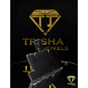 Designer CARL <b>Name</b> <b>Necklace</b> Lab Grown Diamond Hand Set Stones <b>Custom</b> Iced Out Pendant By Trisha Jewels - Product Image 6