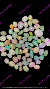 Lot de cabochons d'opale naturelle du Rajasthan, opale de feu Welo, pierres précieuses en vrac de toutes formes pour la fabrication de bijoux et pendentifs, vente en gros FAIJAN - Product Image 2