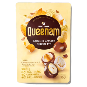 Precio de Oferta: Fabricación de Chocolate Dragee para Exportación, Suministro OEM/ODM, Snacks HALAL 75G, Mezcla de Nueces Recubiertas de Chocolate: Almendras, Anacardos y Macadamias - Product Image 1