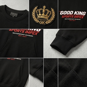 เสื้อสเวตเชิ้ตผู้ชายทรงปกติ คอกลม ผ้าฝ้ายฟลีซ 400 กรัม แบบถัก สำหรับฤดูหนาว ขายส่ง ปักโลโก้ เสื้อพูลโอเวอร์ลำลอง สตรีทแวร์ - Product Image 5