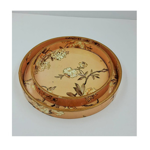 Bandeja de madera versátil con diseño de impresión geométrica para organización y servicio en el hogar - Product Image 5