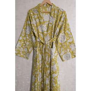 Kimono de Algodón con Estampado Floral, Ligero y Estilo Boho para Mujer, Ropa de Verano para Resort, Transpirable y de Secado Rápido - Product Image 4