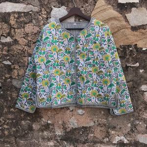 Nueva llegada chaqueta acolchada reversible forrada indio hecho a mano parche trabajo abrigos Boho chaqueta acolchada para mujer - Product Image 1