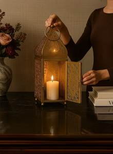 Moroccan Customised Decorative Outdoor Indoor, Metal <b>Candle</b> Lanterns Farmhouse Floor & Hanging Lanterns for Event Decor - Product Image 3