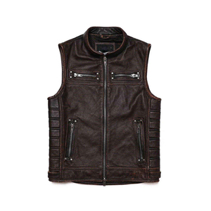 Veste en cuir de moto décontractée pour homme, toutes tailles, couleurs disponibles, veste de moto professionnelle en cuir véritable, veste d'hiver pour motard - Product Image 1