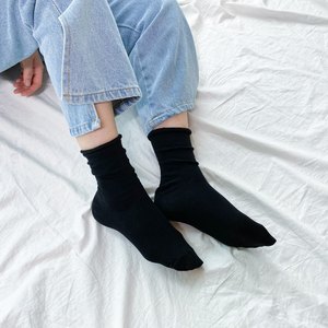 Calzini da Donna Non Compressivi in Morbido Cotone Pettinato, Alta Elasticità, Asciugatura Rapida, Stile Classico Autunnale - Product Image 6