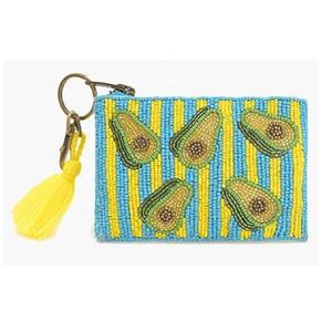 Porte-monnaie perlé en forme de pastèque avec fermeture éclair, mini porte-monnaie idéal pour ranger espèces, cartes et pièces de monnaie, accessoire pour femme - Product Image 4