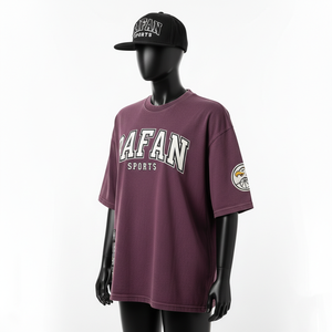 T-shirt oversize pour femme en jersey de coton premium, doux et respirant, avec empiècements latéraux et impression de logo personnalisé - Product Image 4