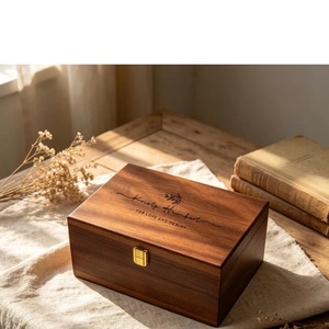 Solid Wood Rectangular <b>Box</b> Engraved <b>Personalised</b> Wedding <b>Gift</b> Handmade Tabletop Decoration James Heidi Love Theme - Product Image 3
