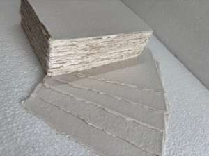 Papel Artesanal de Algodón con Borde Decorativo de la Marca Conifer, Hojas de Papel Impresas con Serigrafía, Papel Artesanal Blanco Natural de Primera Calidad - Product Image 4