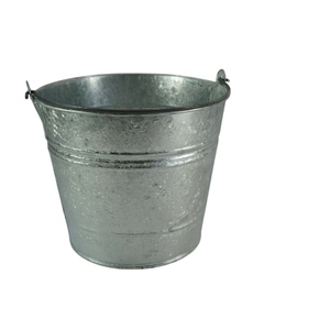 Wholesale Mini Galvanized <b>Metal</b> Pail <b>Buckets</b> With Handles <b>Small</b> Silver Tin Pails For Party Favors Rustic Wedding Decoration - Product Image 3