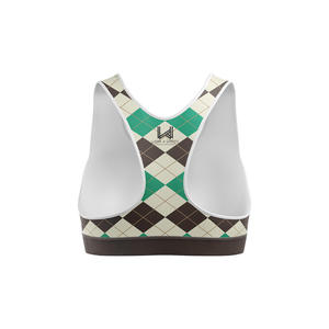 เสื้อชั้นในกีฬาโยคะสำหรับผู้หญิง ยี่ห้อ Wear 4 Games แบบซัพพอร์ตสูง แผ่นรองถอดได้ ไร้ตะเข็บ ระบายอากาศได้ดี ยืดได้สี่ทิศทาง กันน้ำ ไซส์ใหญ่พิเศษ - Product Image 3