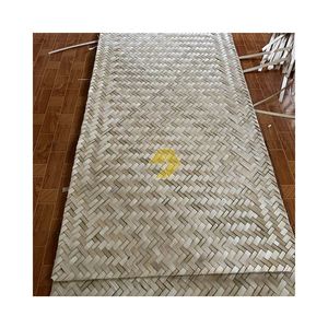 MEILLEUR PRIX Panneau de rideau en bambou naturel tissé, fabriqué à partir de feuilles de bambou, articles pour aménagement de toit, tapis d'ambiance traditionnel du Vietnam - Product Image 4