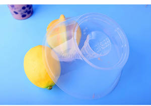 Vaso de Plástico Personalizado al por Mayor para Bebidas, Tazón Transparente para Filete, Pollo Frito, Hotpot, Vaso para Llevar con Tazón para Aperitivos - Product Image 3