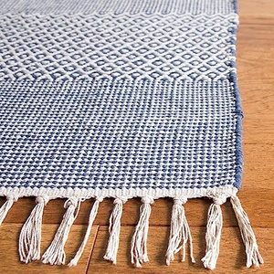 Alfombra de corredor de algodón tejida a mano ecológica moderna pila de corte Jacquard tejido plano pila de bucle abstracto para el hogar mascota Golf Camping - Product Image 3