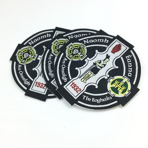 Tasmanian Nature Embroidered Iron-On <b>Patches</b> Circle Fabric <b>Applique</b> with laser cut - Product Image 2