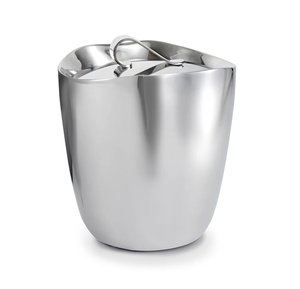 Cubos de hielo de acero inoxidable, enfriador de vino tinto con pinzas y tapa, cubo de hielo de acero inoxidable premium con asas, el más vendido en oferta - Product Image 5