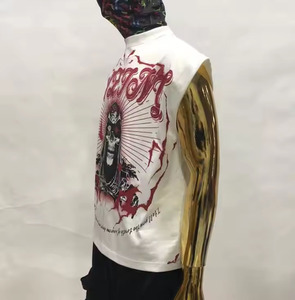 Camiseta de Manga Corta Unisex, Corte Cuadrado, Algodón Grueso, Estilo Urbano, Básica - Product Image 2