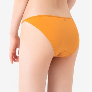 Culottes de bikini unies pour femmes, en coton doux, taille basse, respirantes, sous-vêtements féminins, vente en gros - Product Image 1