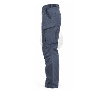 Pantalón de Trabajo Americano de Corte Recto y Ajuste Relajado, Tejido de Lona Resistente, Transpirable y Ecológico, Cintura Segura, Almacenamiento Funcional - Product Image 3