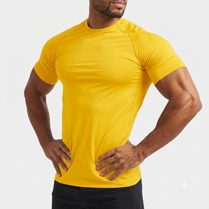 Camiseta deportiva de algodón al por mayor para hombre, camiseta de fitness a la moda, camiseta de algodón activa para hombre, fábrica - Product Image 5