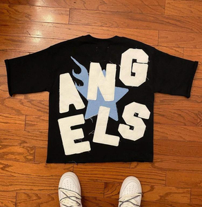 Camisetas de Hombre en Oferta, Camisetas de Verano con Hombros Caídos, Bordado Desgastado, Camisetas Lisas para Impresión Personalizada, Camisetas Transpirables para Hombre OEM - Product Image 1