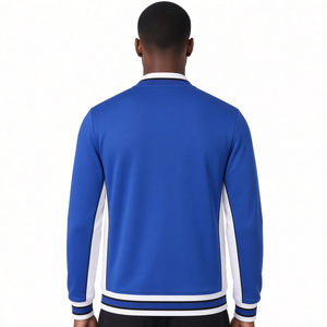 Phi Beta Sigma Royal Blue Men’s Greek Fraternity <b>Zip</b> <b>Up</b> <b>Jacket</b> Embroidered Letter Design Long Sleeve College Outerwear - Product Image 2