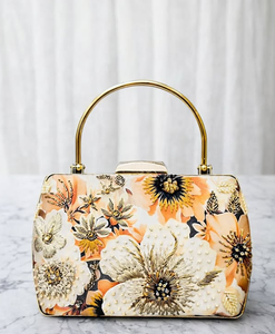 Elegante Bolso de Mano Tipo Clutch con Bordado de Perlas en Forma de Media Luna, para Fiestas y Bodas - Product Image 3