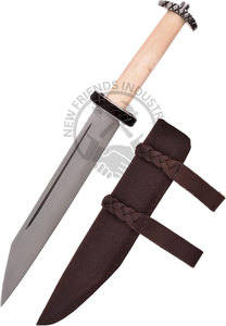 Nueva Edición de Primera Calidad: Cuchillo Vikingo Seax Forjado a Mano en Acero con Alto Contenido de Carbono, Hoja de 9 Pulgadas, Mango de Hueso, Ambidiestro, Cuchillo Corto Medieval - Product Image 3