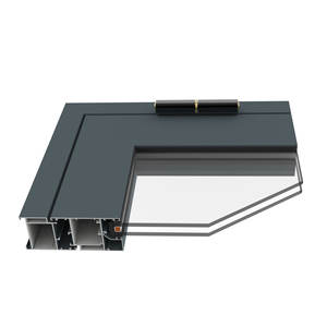 Marco de Aislamiento Térmico Insonorizado 6063 T5 para Puerta de Entrada de Lujo GM55, Sistema de Puerta de Aluminio Europeo de Múltiples Cámaras - Product Image 3