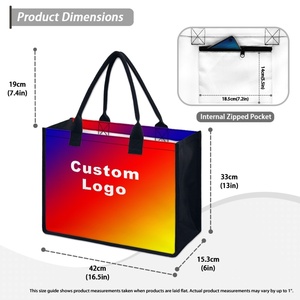 Bolsos de Lona para Mujer, Bolsa de Compras de Lona y Algodón, Bolso Personalizado con Diseño Geométrico Retro - Product Image 6
