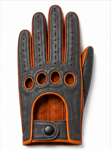 Gants de conduite en cuir véritable de haute qualité, doux, respirants, compatibles écran tactile, antidérapants, thermiques, unisexes, pour l'hiver, voiture, moto, OEM - Product Image 3