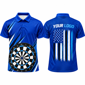 Custom Darts Polo <b>Shirt</b> <b>Men</b>’s Professional Sportswear Sublimation Dartboard Design Short Sleeve Performance Polo <b>Shirt</b> Custom Te - Product Image 1