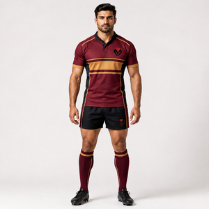 Uniforme de Rugby de Alto Rendimiento, Ropa Deportiva Profesional, Uniforme de Rugby Transpirable de Secado Rápido, Construcción Cómoda y Ligera - Product Image 4