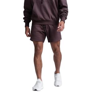 Custom Logo <b>Men's</b> Summer French Terry Jogger Cargo <b>Shorts</b> Casual Cotton Sweat Drawstring Solid Knitted Fleece for Running - Product Image 4