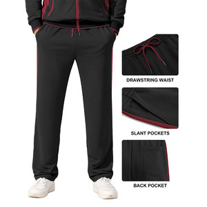 Chándal Deportivo para Hombre, a la Moda, Transpirable, Corte Ajustado, Color Sólido, Teñido Liso, Grueso, para Correr, Trotar, Ropa de Invierno - Product Image 4