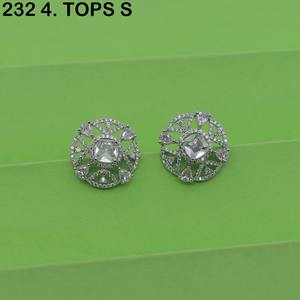 Pendientes Clásicos de Plata de Ley MIJ para Mujer, Pendientes Finos de Plata de Ley AD, Pendientes Geométricos de Plata de Ley - Product Image 3