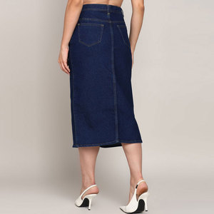 Jupes en jean midi pour femmes, 100 % denim de haute qualité, tendance, confortables et élégantes. - Product Image 3