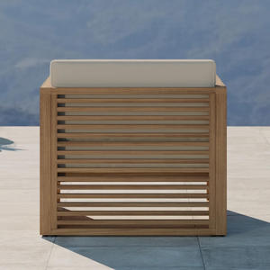 Muebles de Sofá Modernos para Exteriores de Madera de Teca Sólida, Resistentes a la Intemperie, para Hoteles, Villas y Resorts, Fabricante Mayorista Comercial - Product Image 5