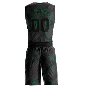 Maillots de basket-ball unisexes de haute qualité 2026, design personnalisé, respirants, à séchage rapide, antibactériens, col en V, uniforme 100% polyester - Product Image 3